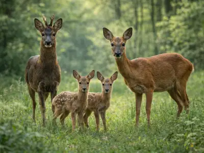 Roe deer (Capreolus capreolus) in its natural habitat