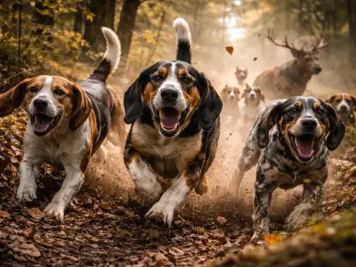 grupo de sabuesos utilizados para la caza mayor