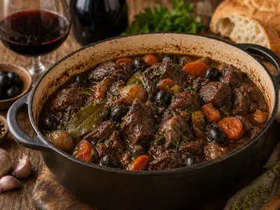 Stufato di cinghiale al vino rosso