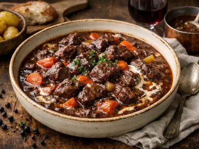 Spezzatino di capriolo al vino rosso