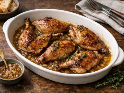 Fagiano al forno facile con salsa allo scalogno