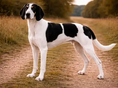 Grand Anglo-French White and Black hunting hound
