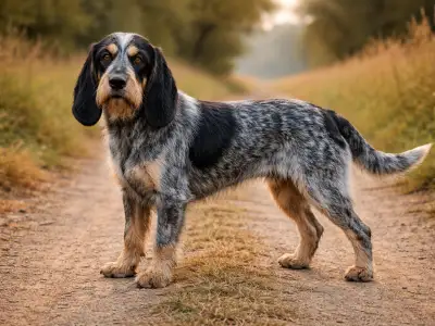 Griffon Bleu de Gascogne hunting hound