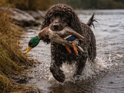 Irish Water Spaniel Jagdhund apportierender Wasserhund