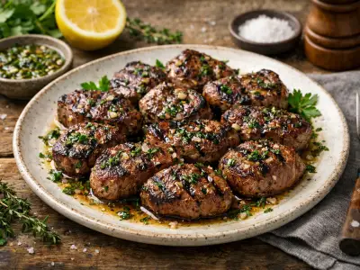 Filetto di cinghiale al barbecue con marinata alle erbe