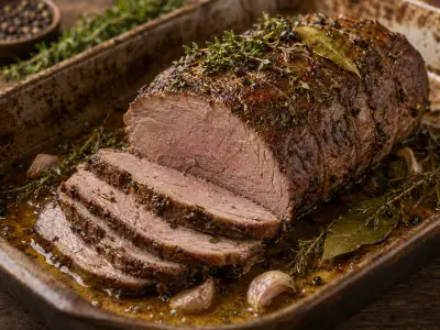 Arrosto di cinghiale al forno con erbe aromatiche