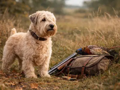 Terrier irlandés de pelo suave, terrier mediano de pelaje trigo suave y sedoso