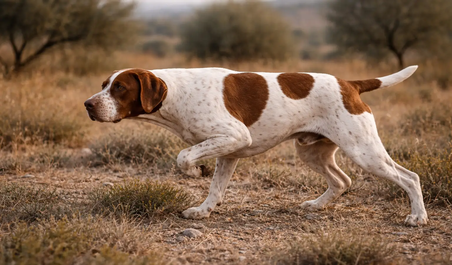 Portuguese Pointer hunting dog