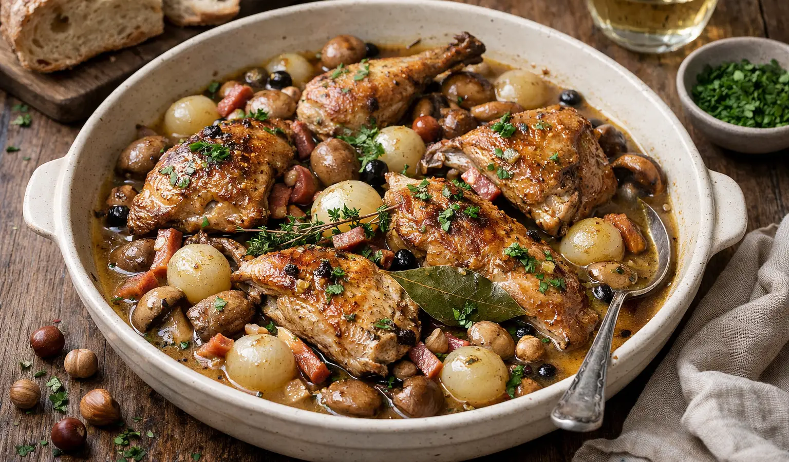 Fagiano in casseruola alla contadina