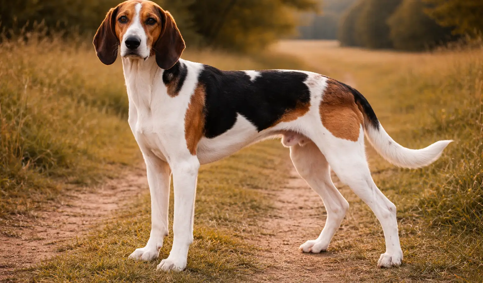 Perro de caza francés tricolor