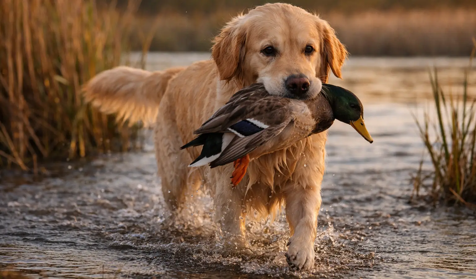 Golden Retriever Jagdhund apportierender Hund