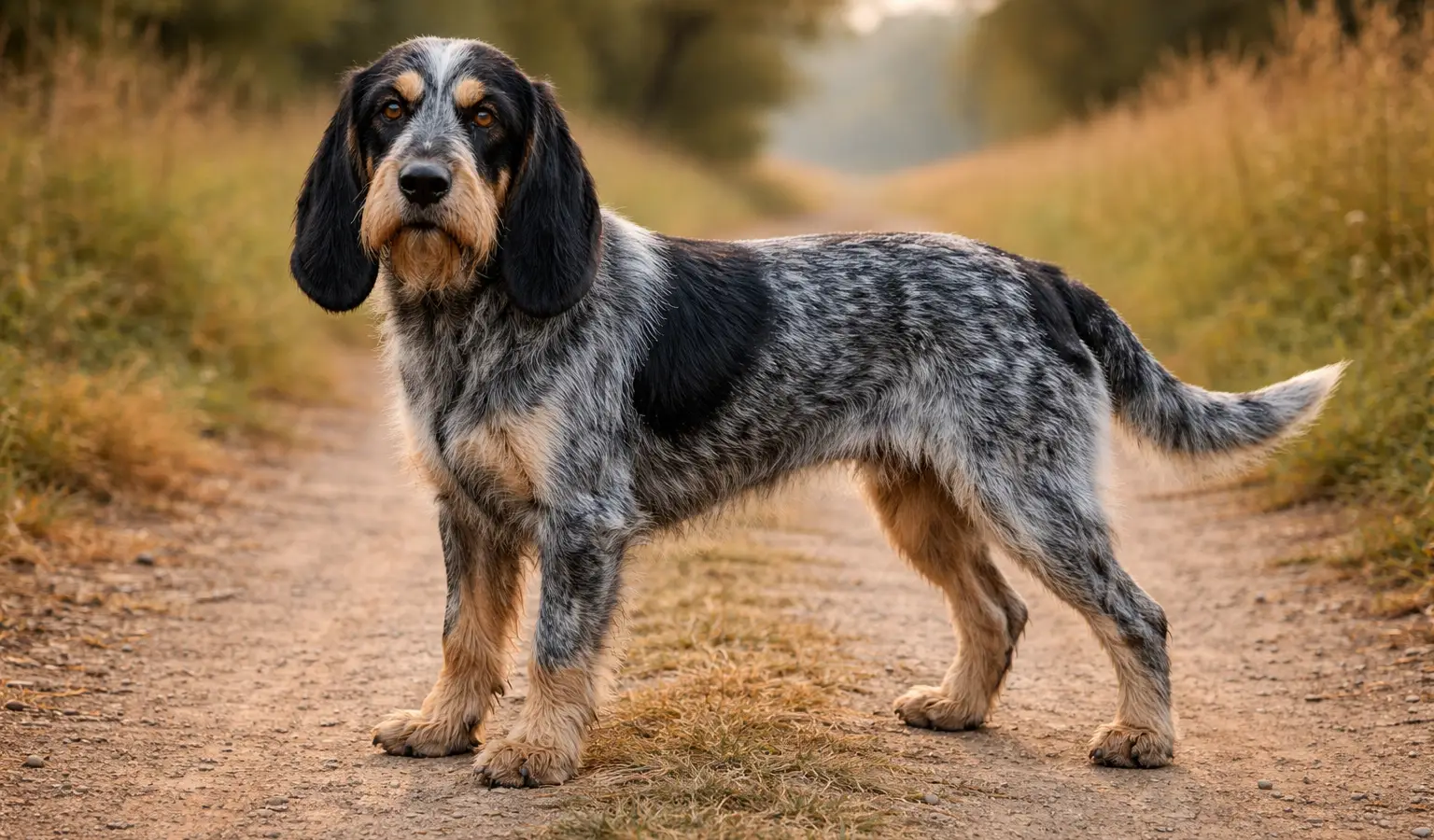Griffon Bleu de Gascogne hunting hound
