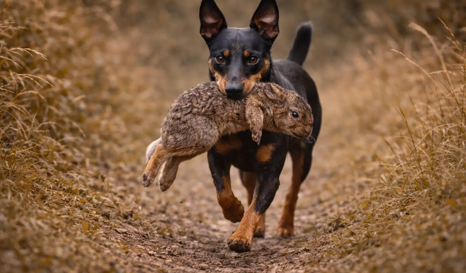 Manchester Terrier, perro de caza vivaz y alerta