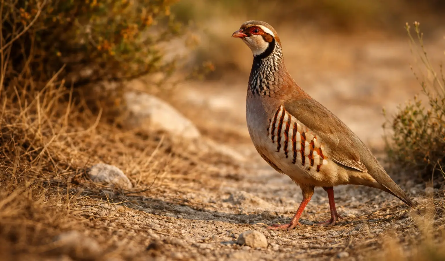 Red-legged partridge small game bird
