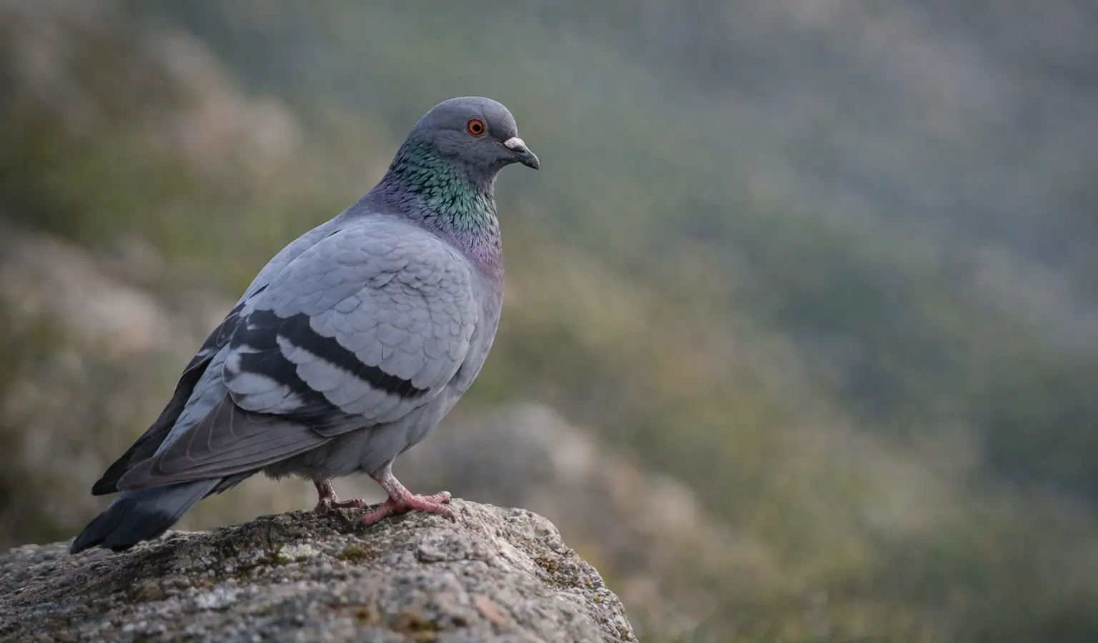 Felsentaube Wildtaube im Offenland