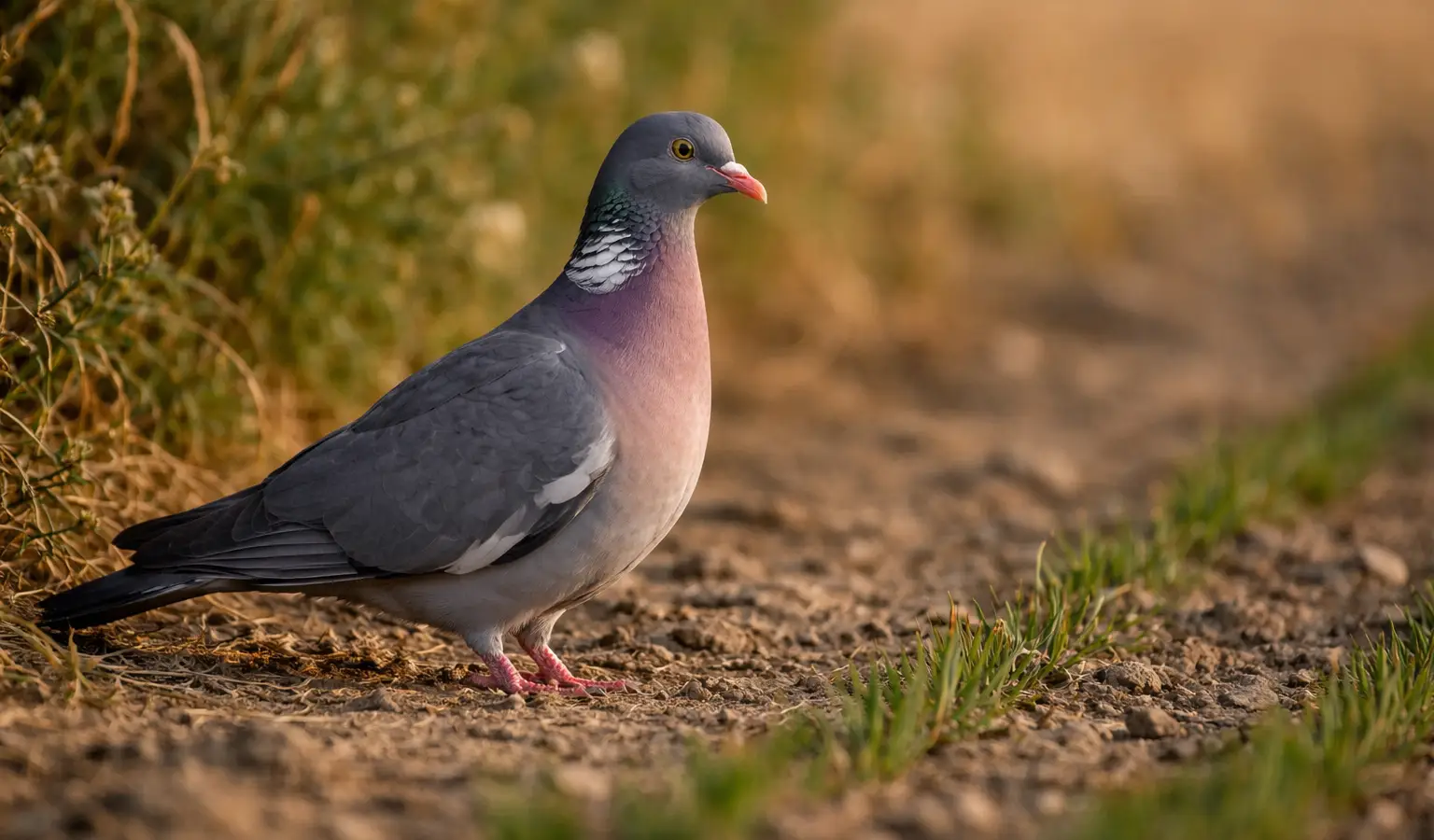 Common wood pigeon small game bird