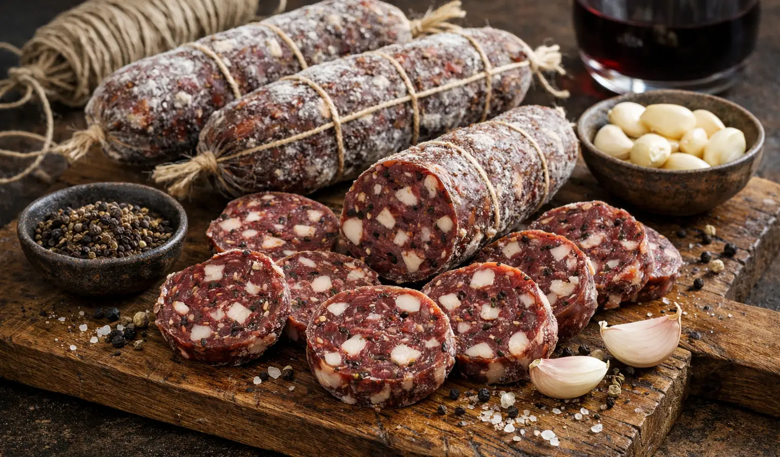 Salame di cervo fatto in casa