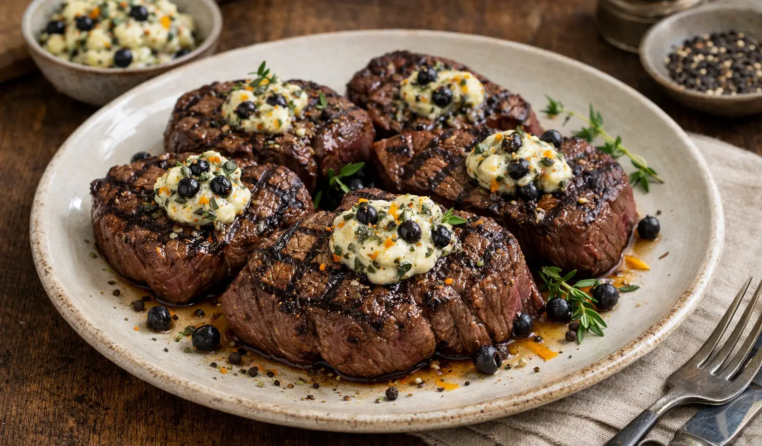 Grilled Venison Steaks