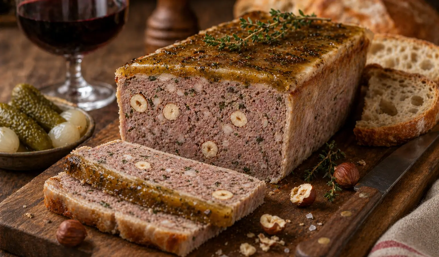 Terrina di cinghiale alle nocciole