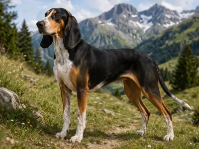 Perro de caza sabueso suizo